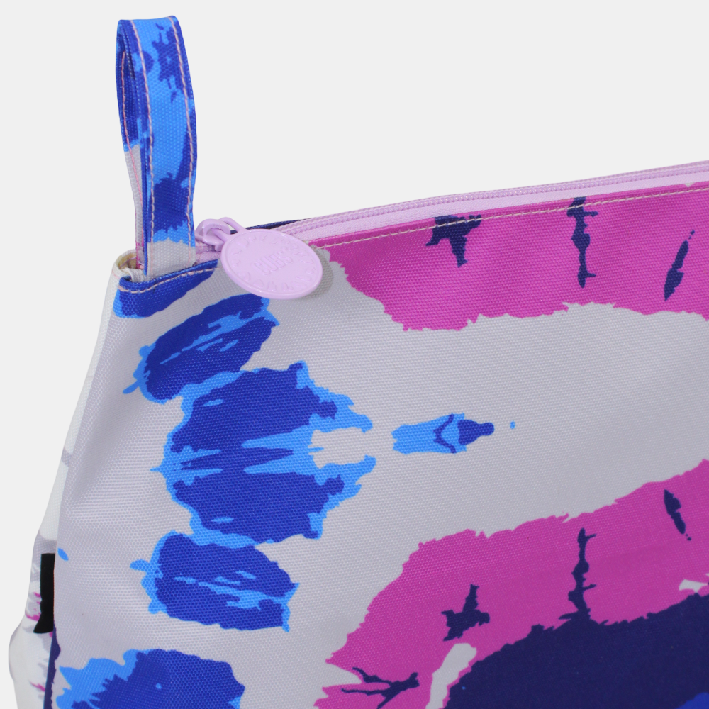 Blue Tie Dye Large Pouch
