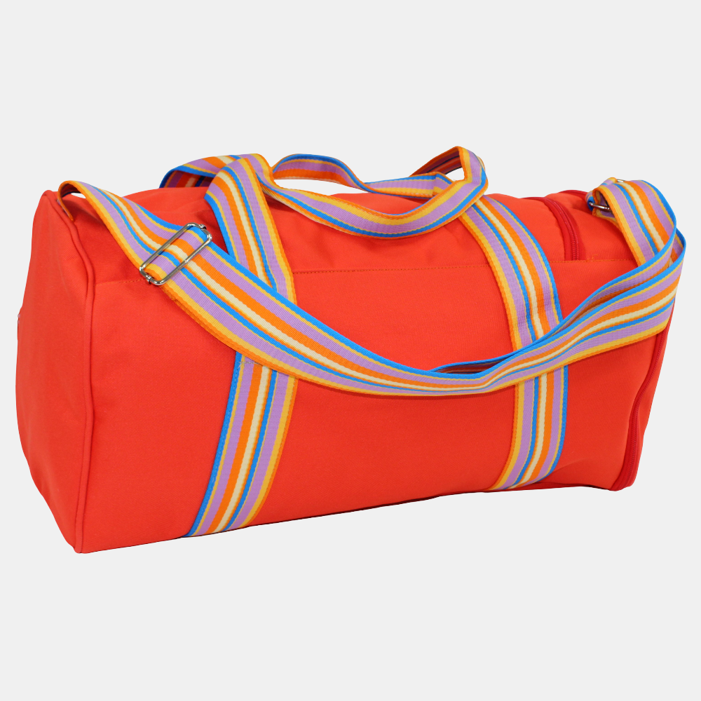 Peach Large Duffel One Side Pocket