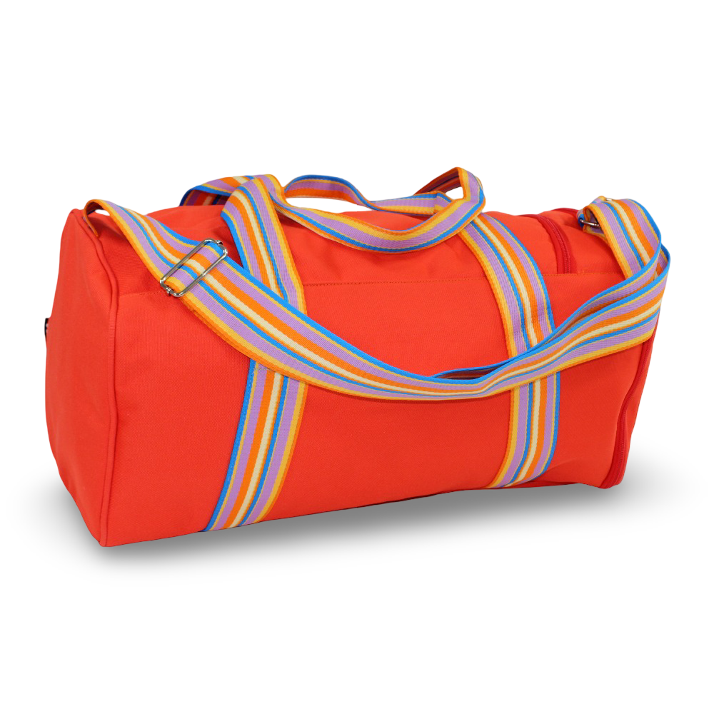 Peach Large Duffel One Side Pocket