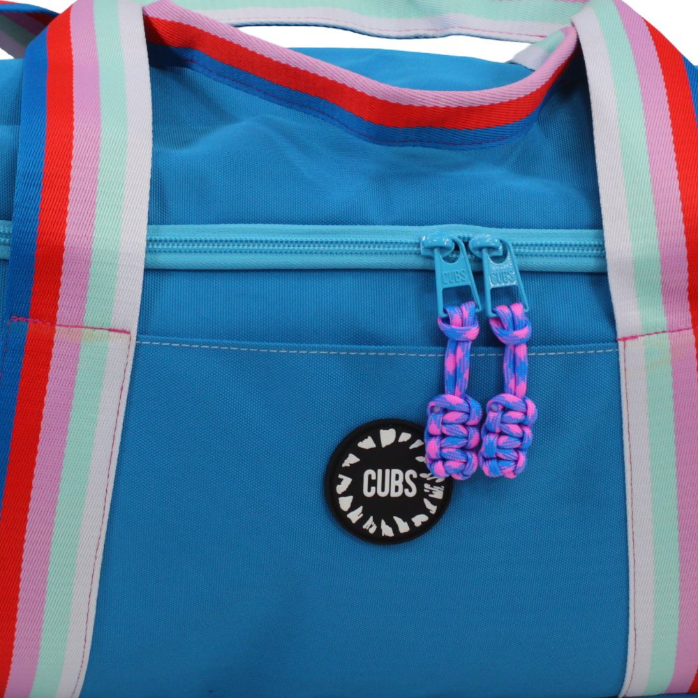 Turquoise Large Duffel One Side Pocket