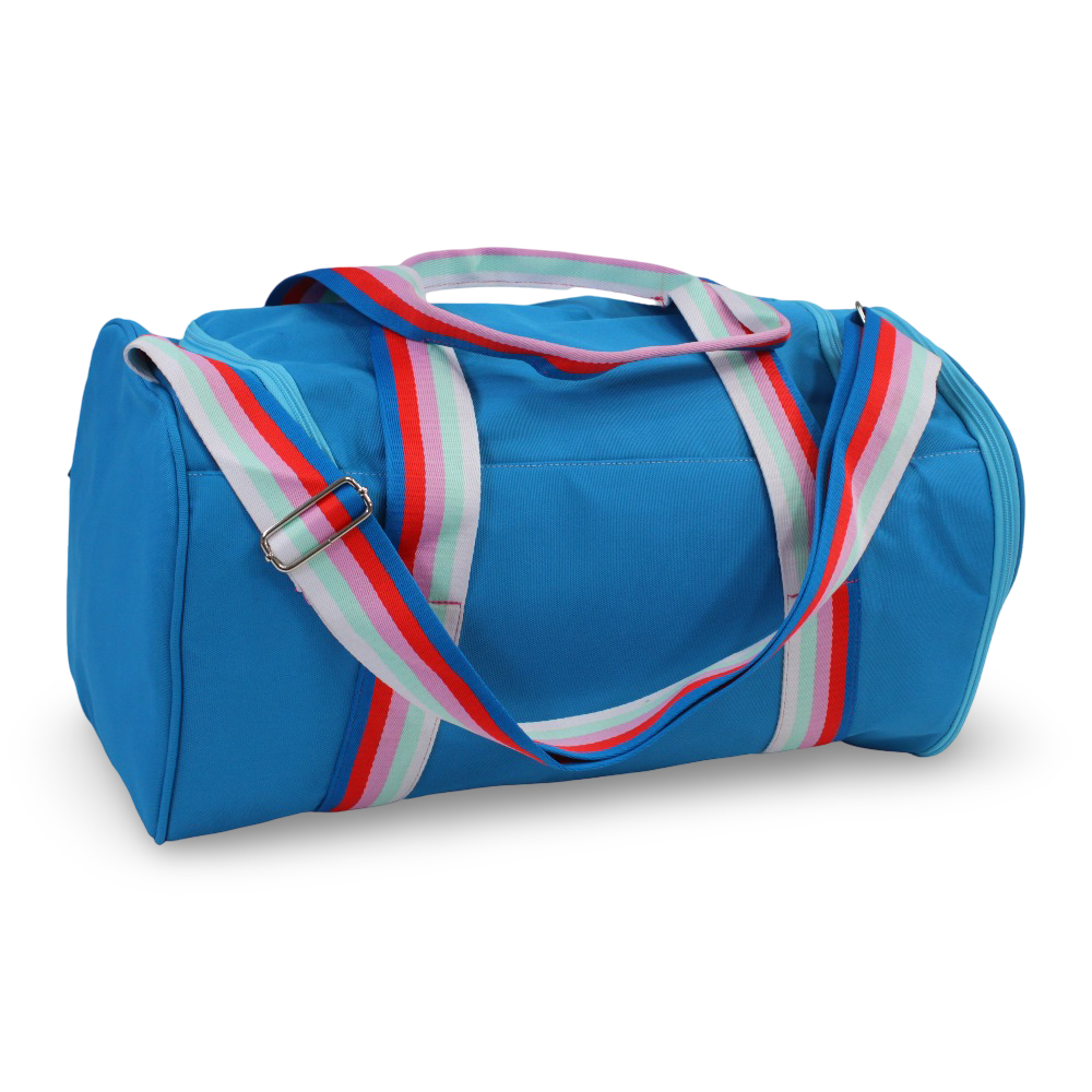 Turquoise Large Duffel One Side Pocket