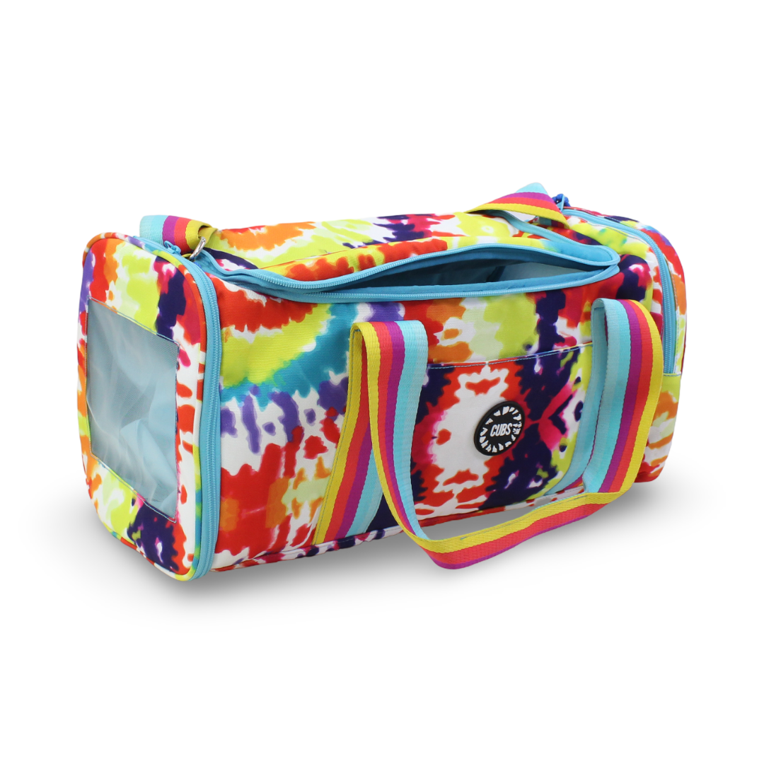 Cubs Happy Tie Dye Large Duffel Two Pockets