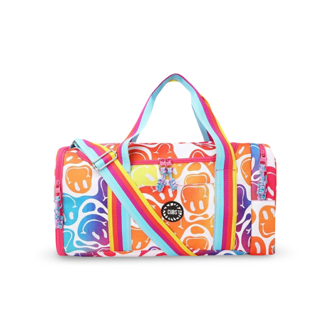 Cubs Goofy Smiles Large Duffel Two Pockets