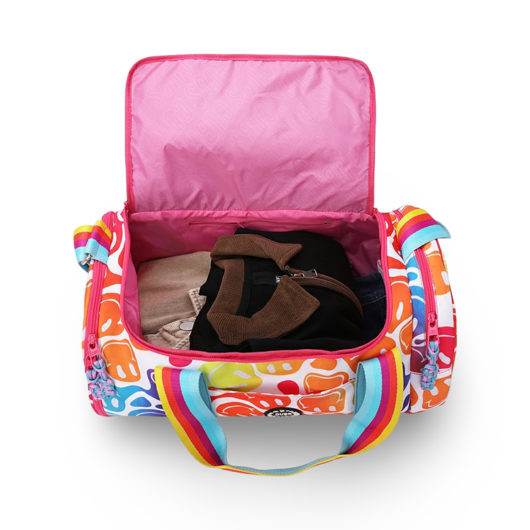 Cubs Goofy Smiles Large Duffel Two Pockets