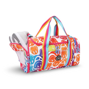 Cubs Goofy Smiles Large Duffel Two Pockets