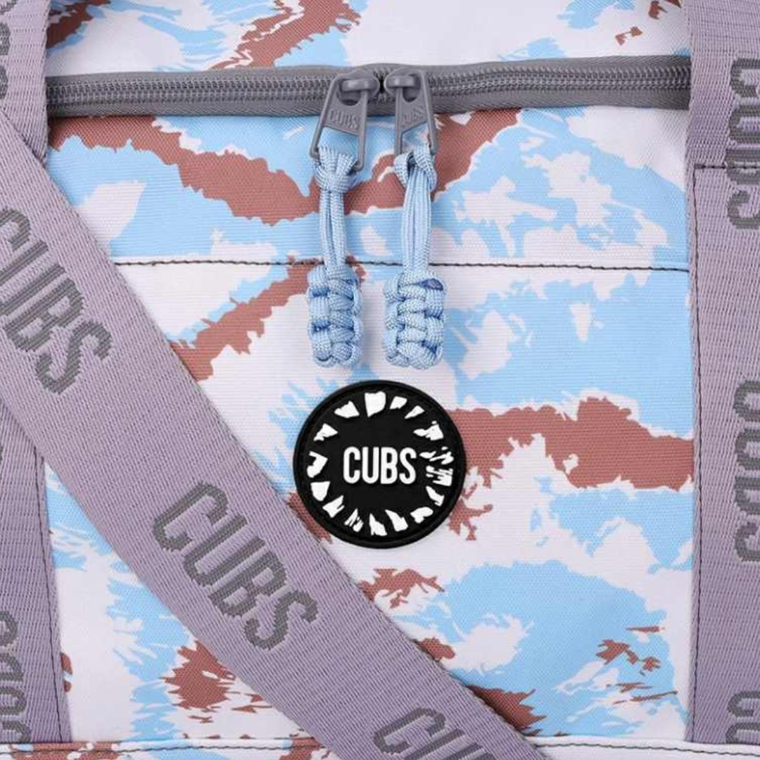 Cubs Baby Blue Tie Dye Large Duffel Two Pockets