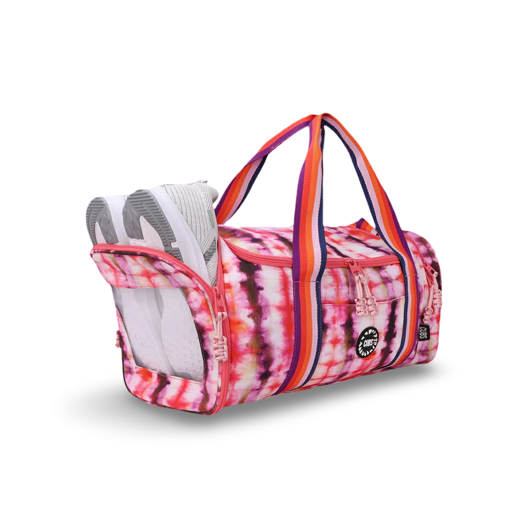 Cubs Tie Dye Art Large Duffel Two Pockets