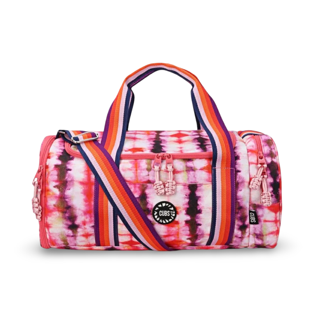 Cubs Tie Dye Art Large Duffel Two Pockets