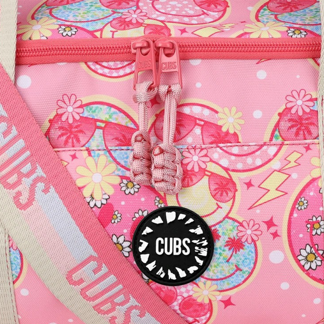 Cubs Smiley Faces Large Duffel Two Pockets