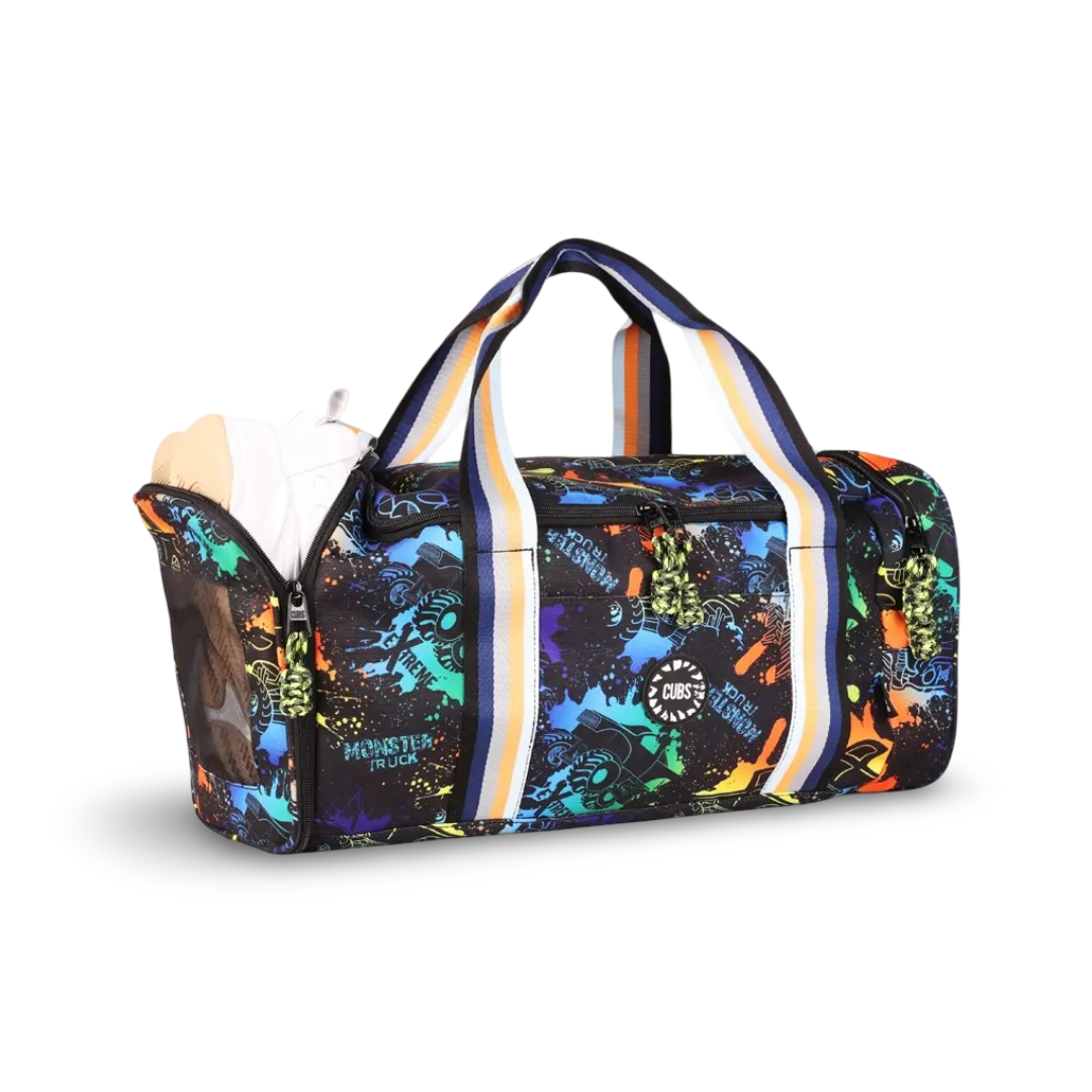 Cubs Monster Truck Large Duffel Two Pockets