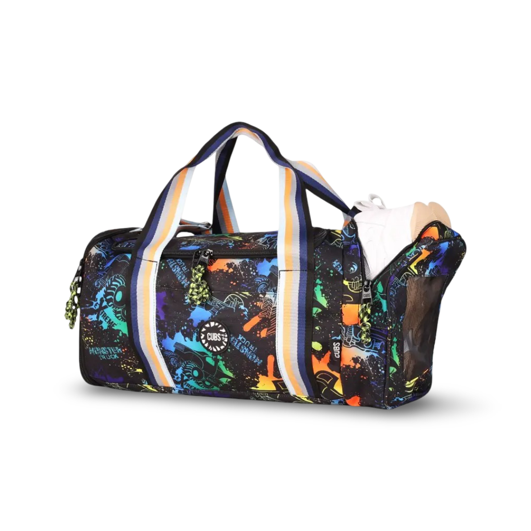 Cubs Monster Truck Large Duffel Two Pockets