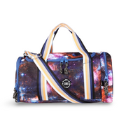 Cubs Purple Galaxy Large Duffel Two Pockets