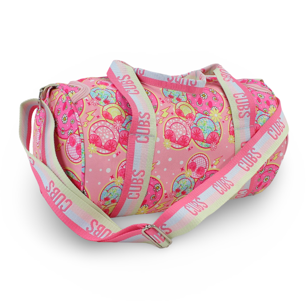 Cubs Smiley Faces Medium Duffel Bag