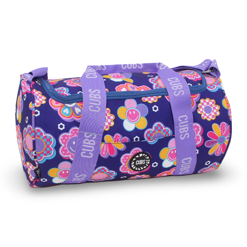 Cubs Deep Roses Medium Duffel Bag - Purple