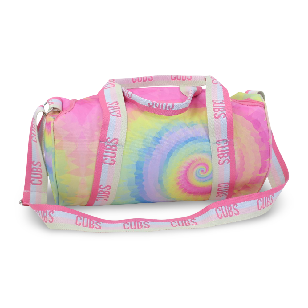 Cubs Pastel Tie Dye Medium Duffel Bag