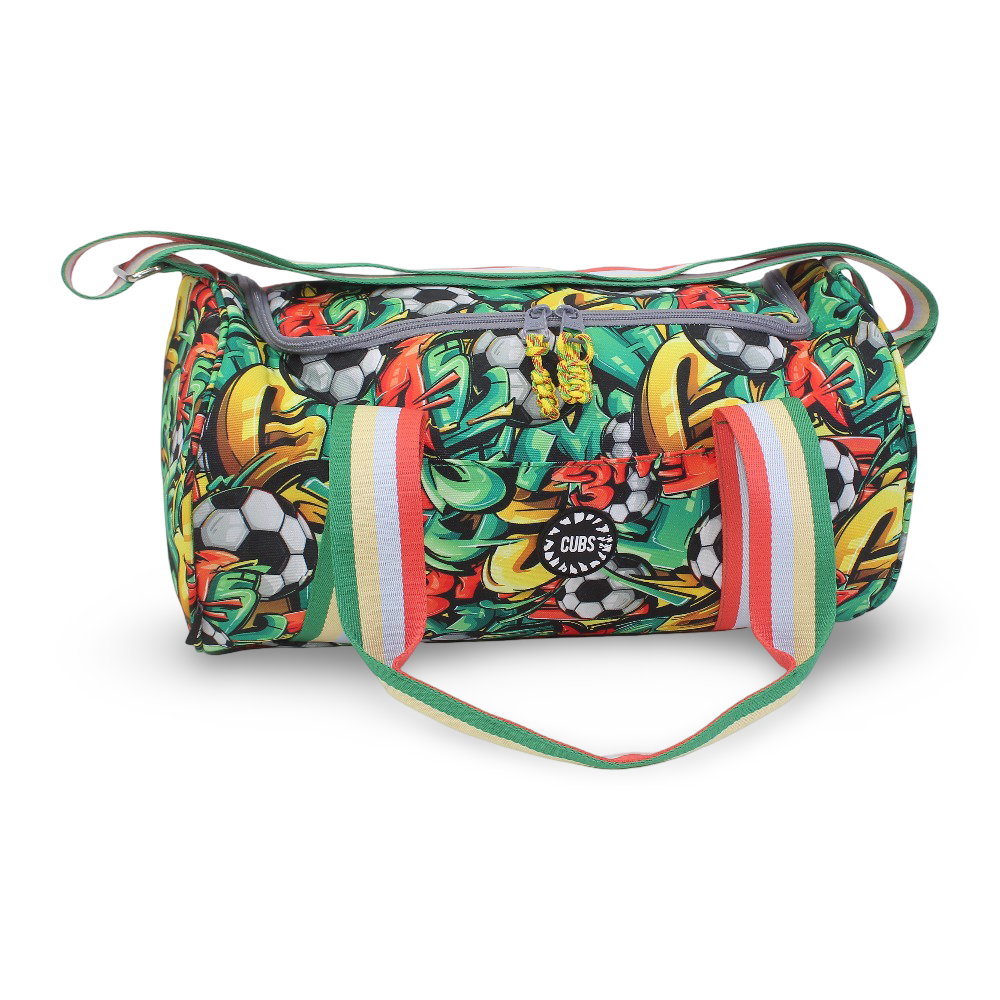 Cubs Football Graffiti Medium Duffel Bag