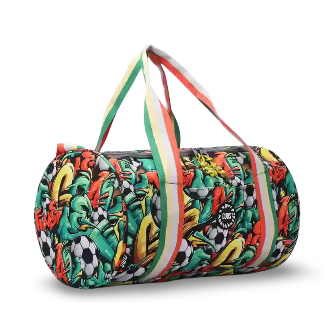 Cubs Football Graffiti Medium Duffel Bag - Summer