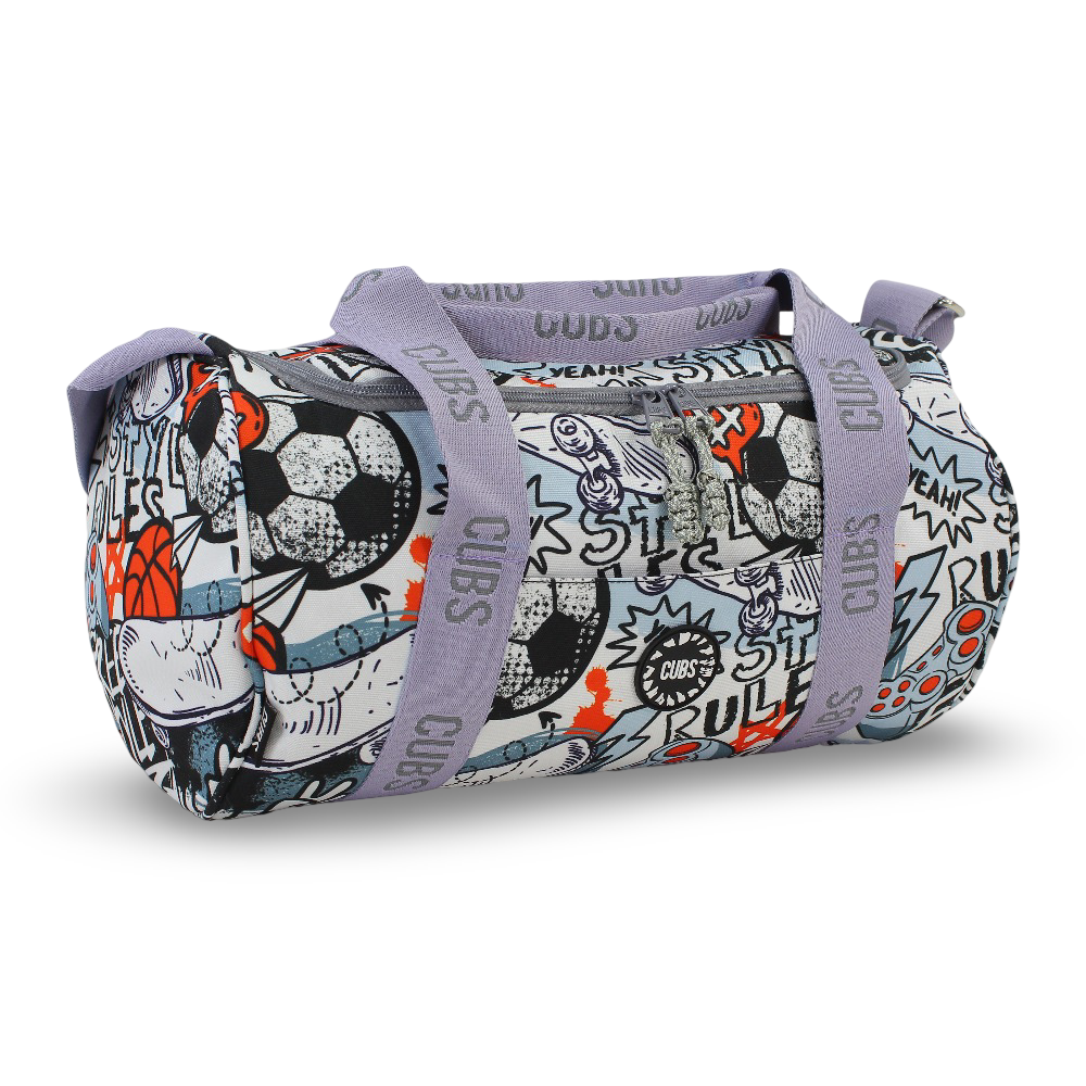 Cubs Sports Medium Duffel Bag – Grey