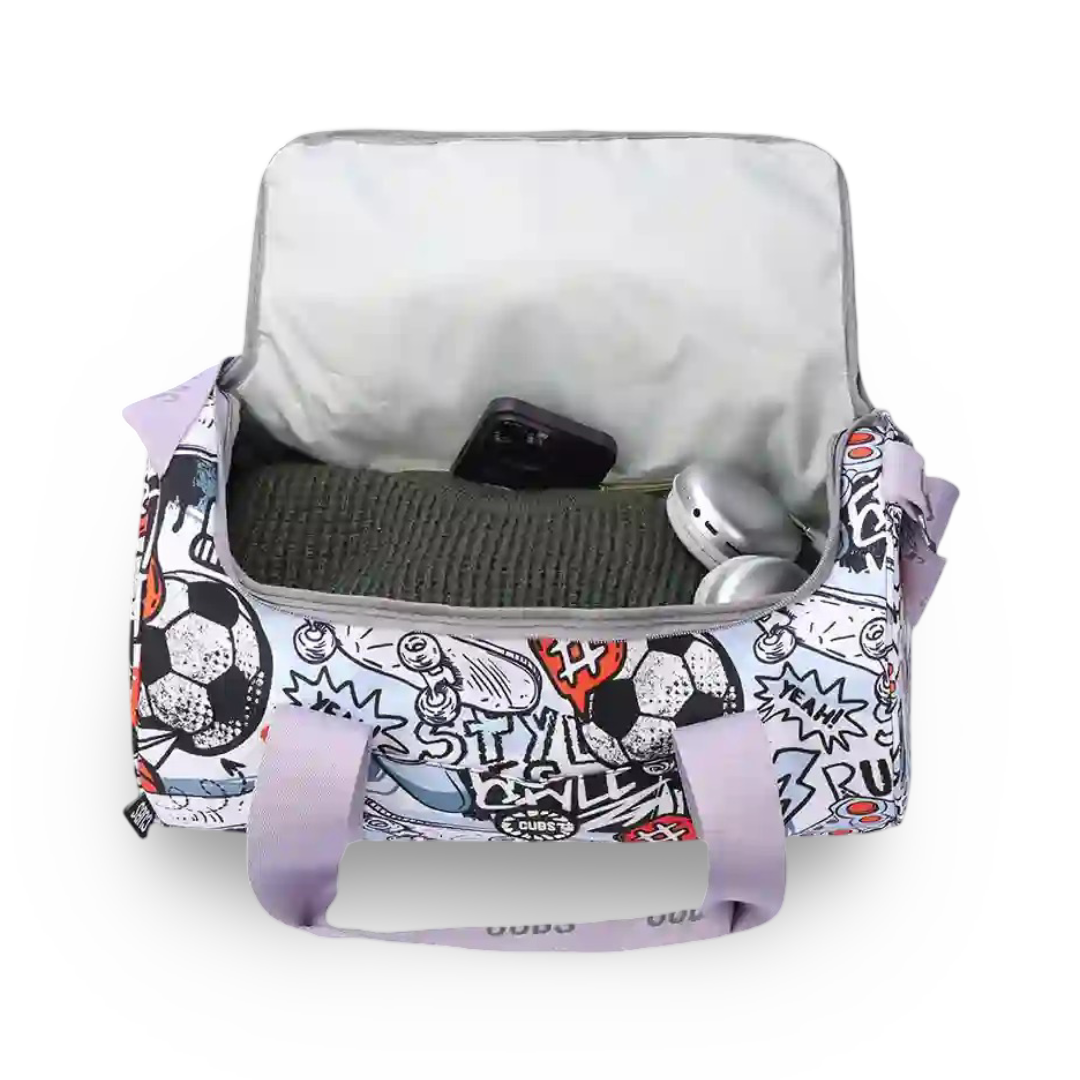 Cubs Sports Medium Duffel Bag – Grey