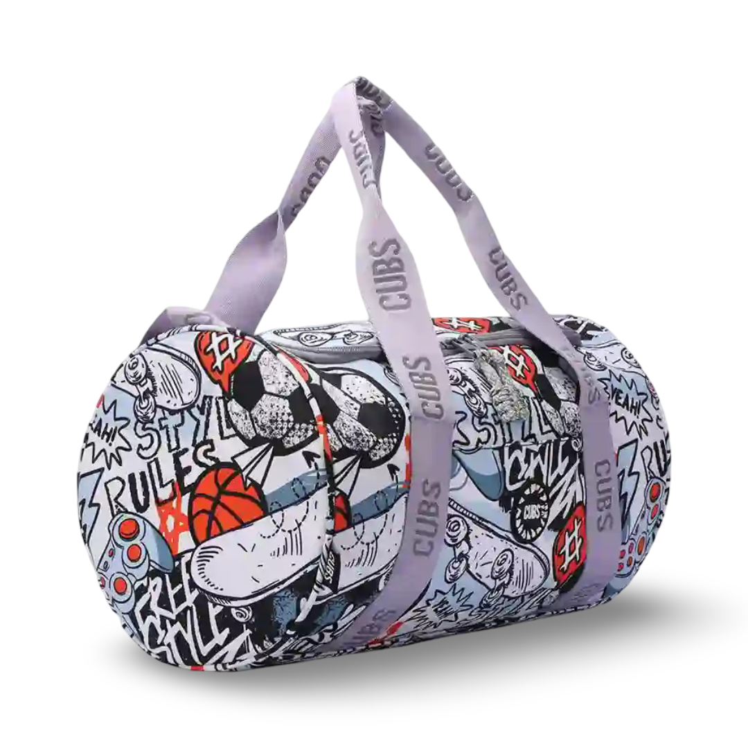 Cubs Sports Medium Duffel Bag – Grey