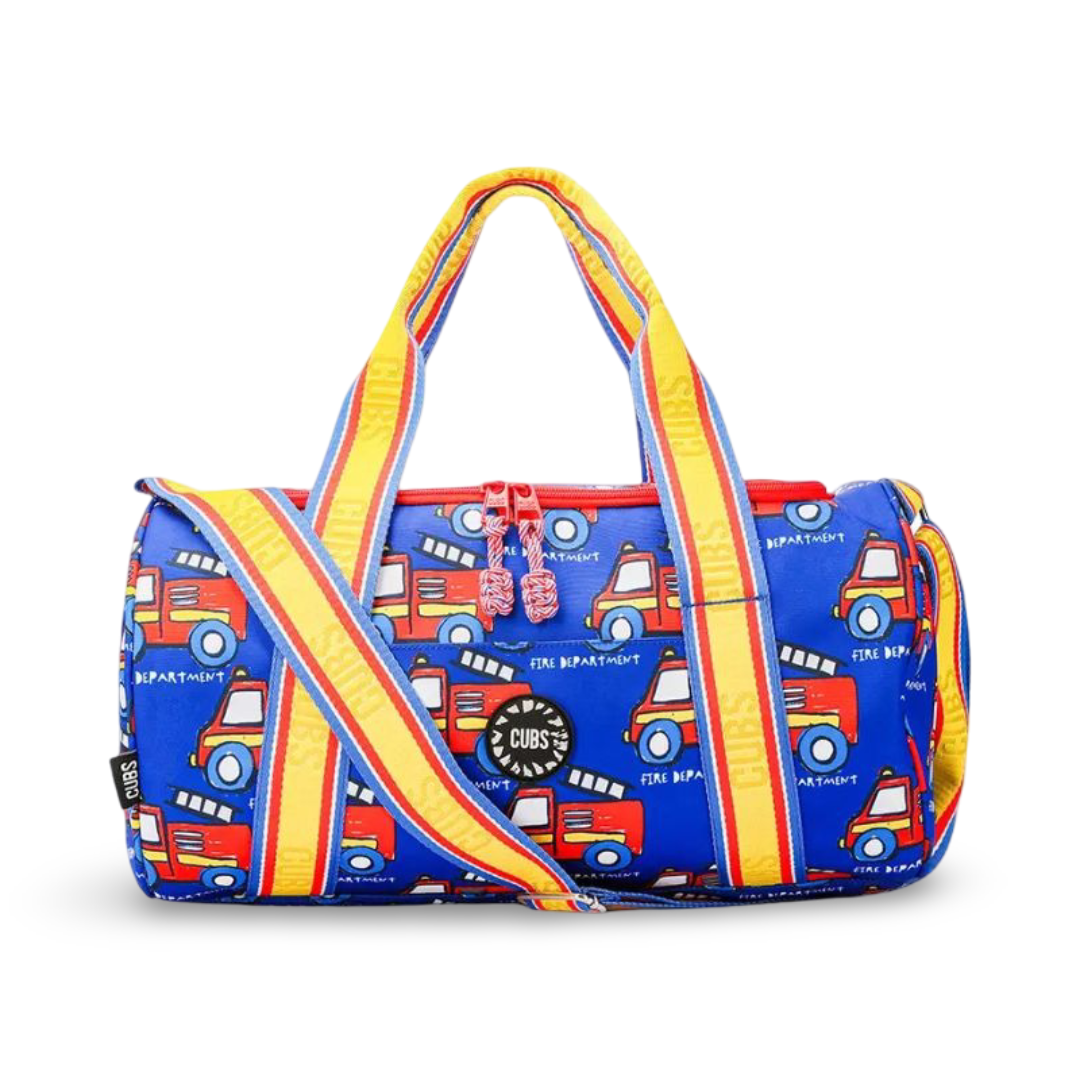 Cubs Fire Trucks Medium Duffel Bag