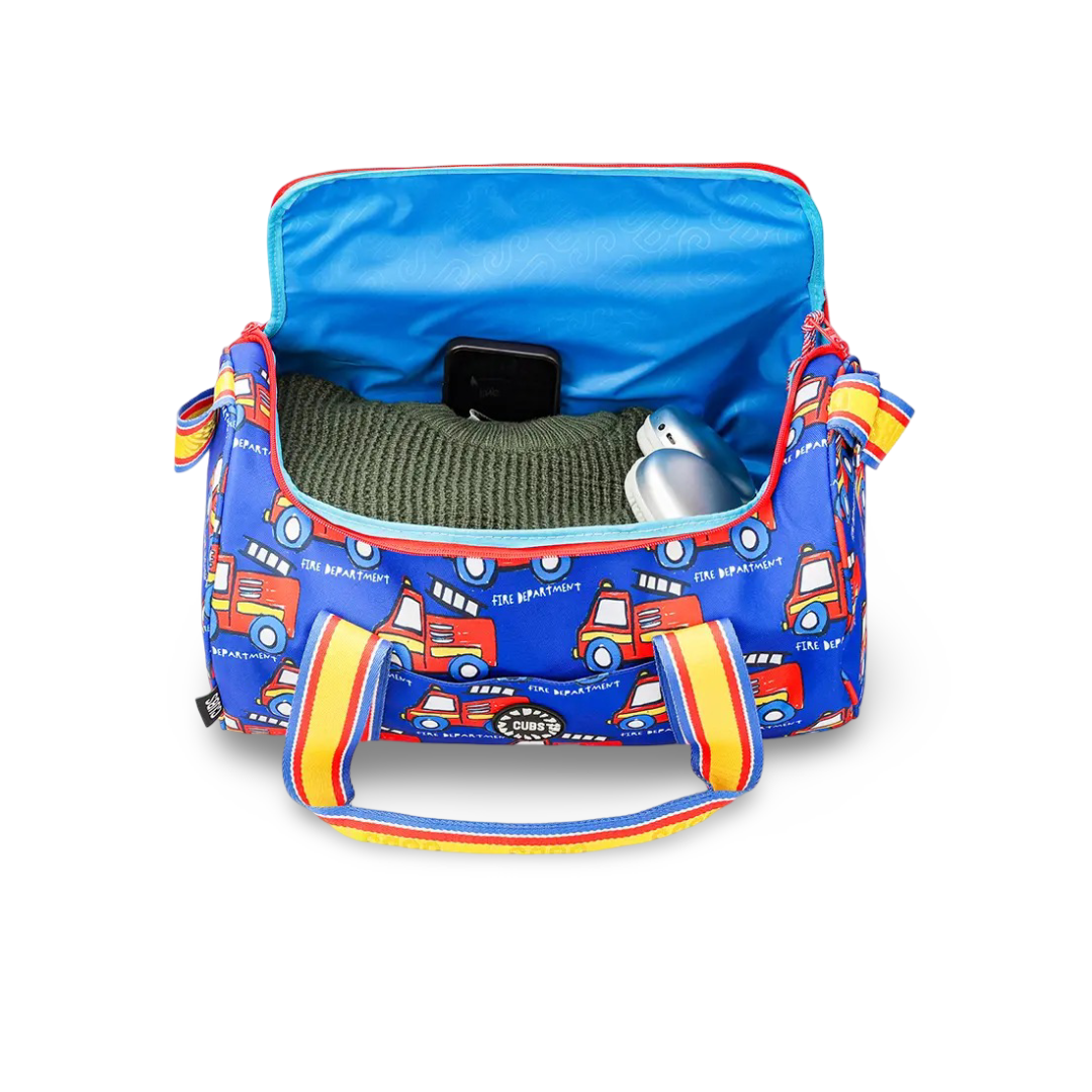 Cubs Fire Trucks Medium Duffel Bag