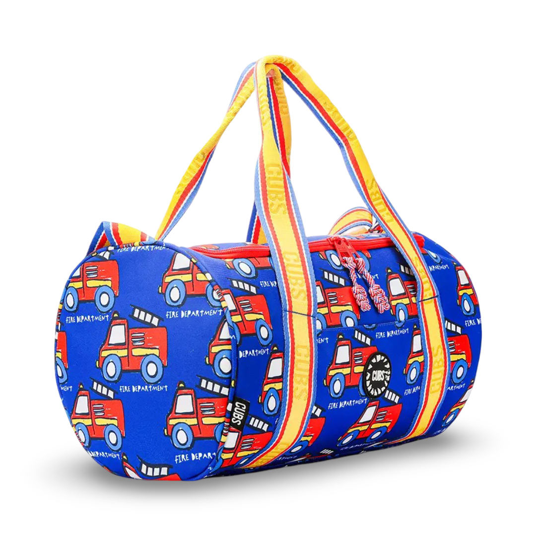 Cubs Fire Trucks Medium Duffel Bag