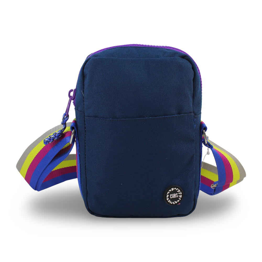 Cubs Cross Body Bag – Navy/Purple