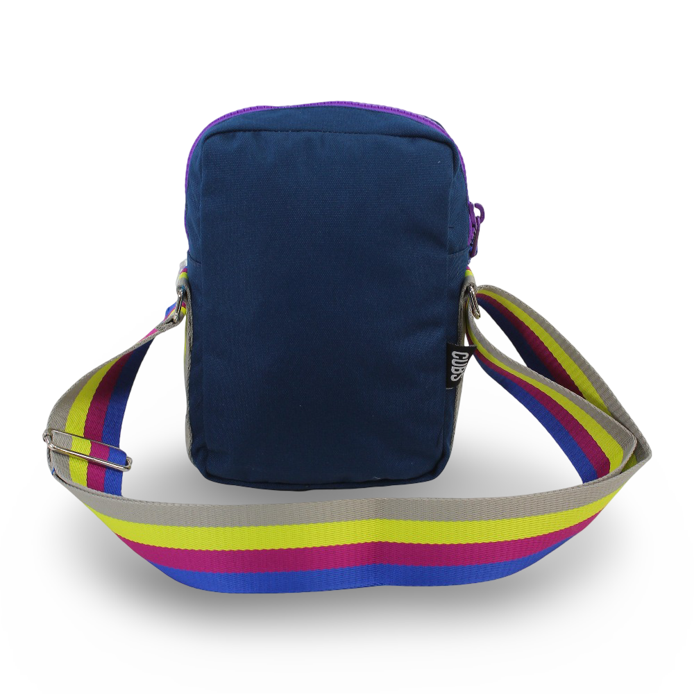 Cubs Cross Body Bag – Navy/Purple