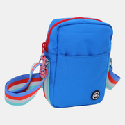 Royal Blue with Red Zipper Cross Body Bag