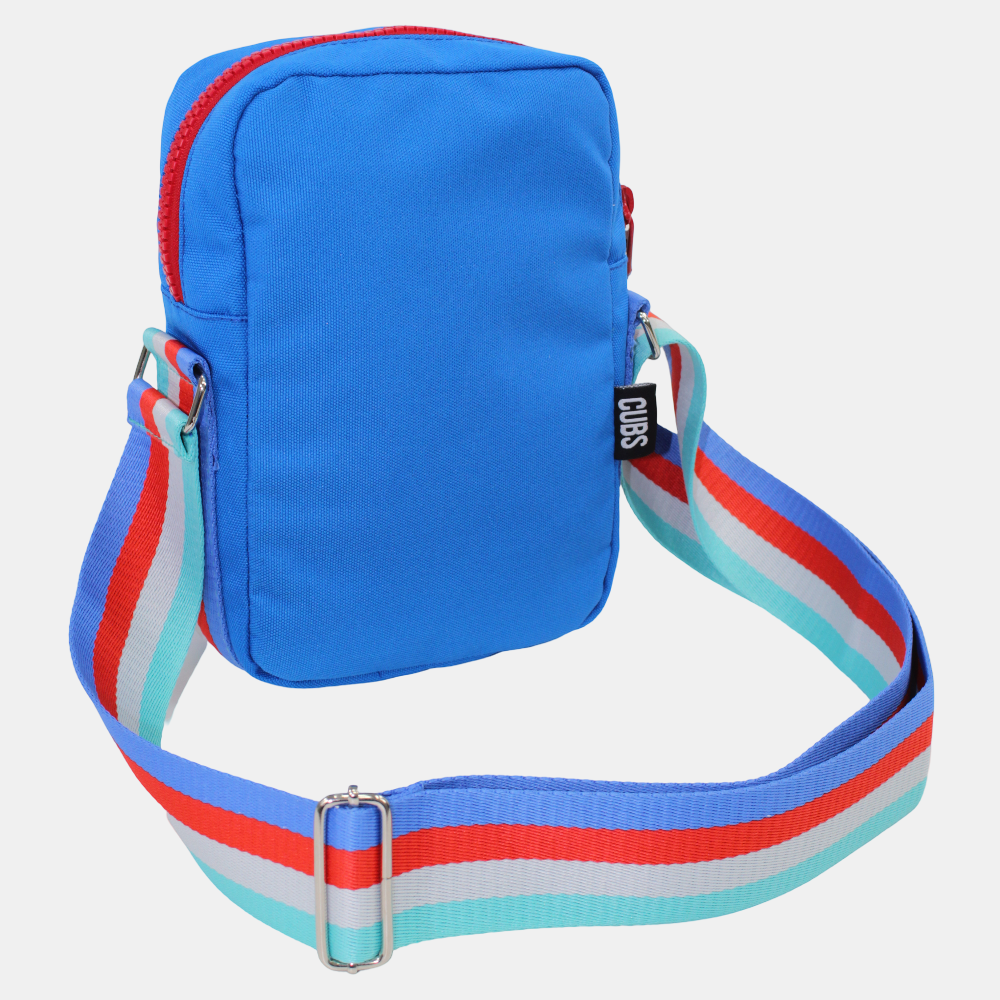Royal Blue with Red Zipper Cross Body Bag