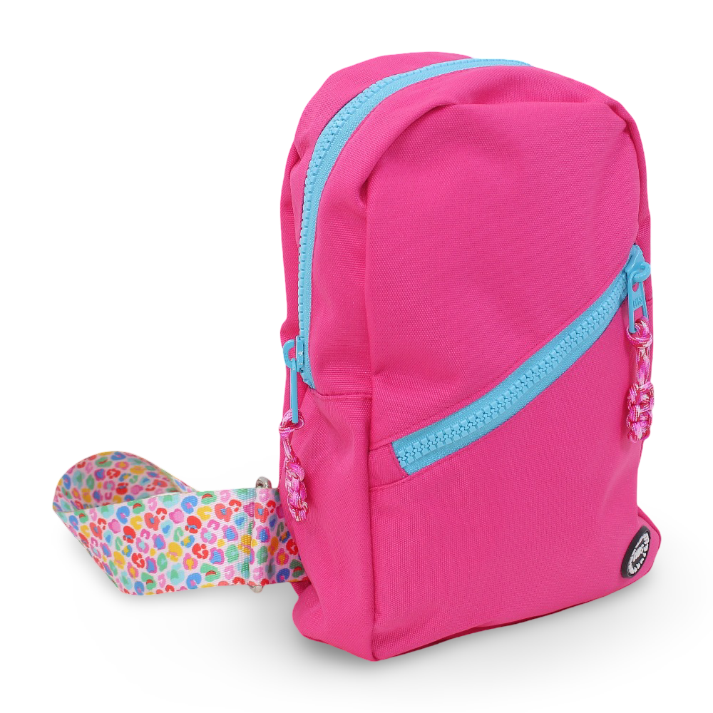Cubs Sling with Front Zipper - Hot Pink