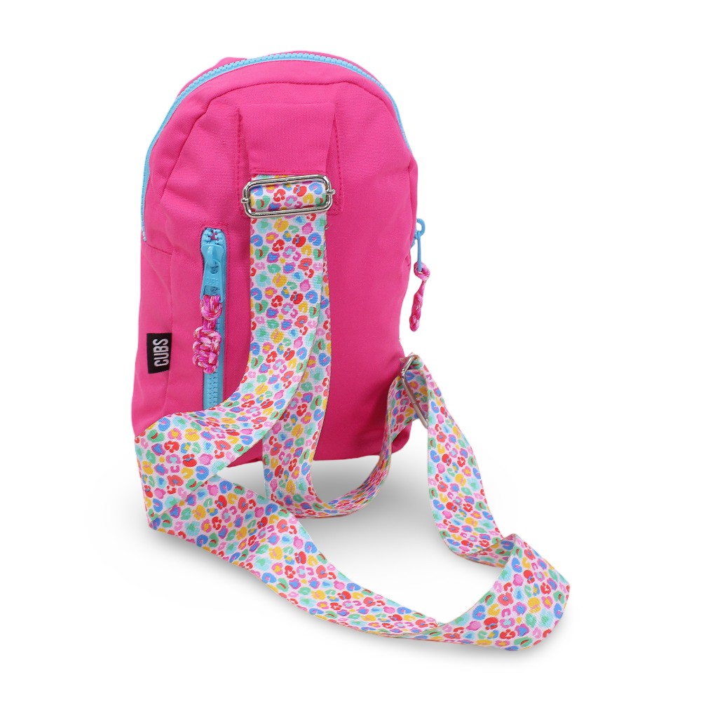 Cubs Sling with Front Zipper - Hot Pink