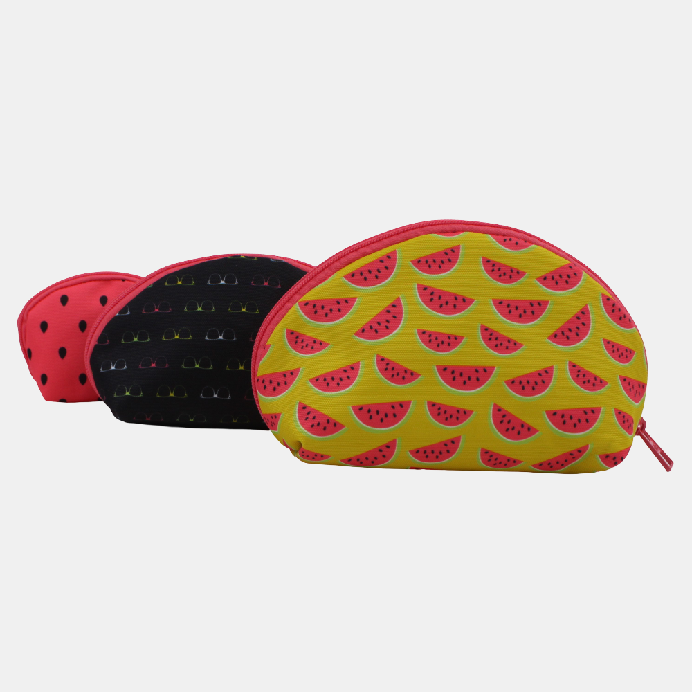 Sunglasses & Melons Make-Up Round Bags