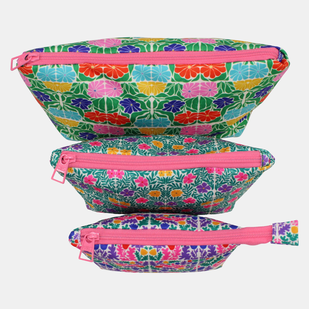 Flower Power Make-Up Rectangular Bags