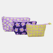 Lilac & Yellow Make-Up Rectangular Bags