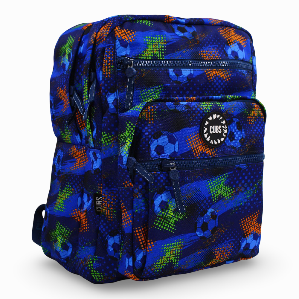 Cubs Blue Football Backpack