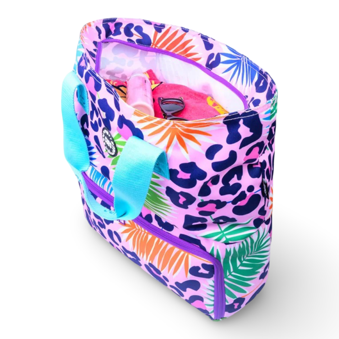 Cubs Multi-Leopard Tote/Cooler Bag