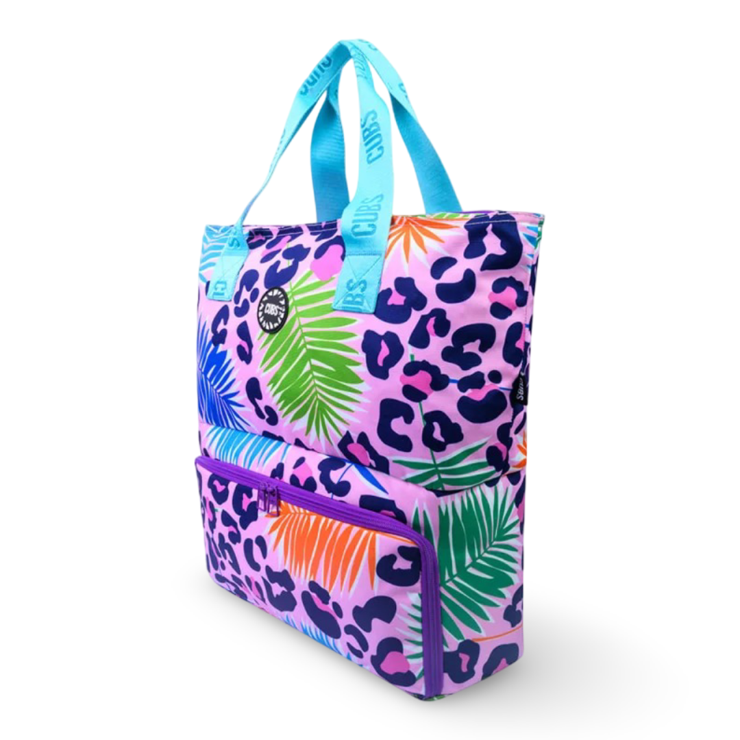 Cubs Multi-Leopard Tote/Cooler Bag