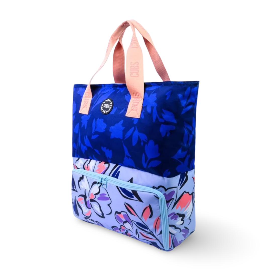 Cubs Navy Lilies Tote/Cooler Bag