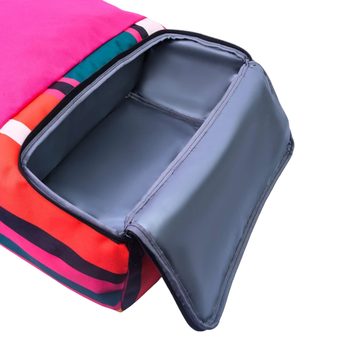 Cubs Fuchsia Stripes Tote/Cooler Bag