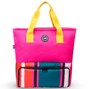 Cubs Fuchsia Stripes Tote/Cooler Bag