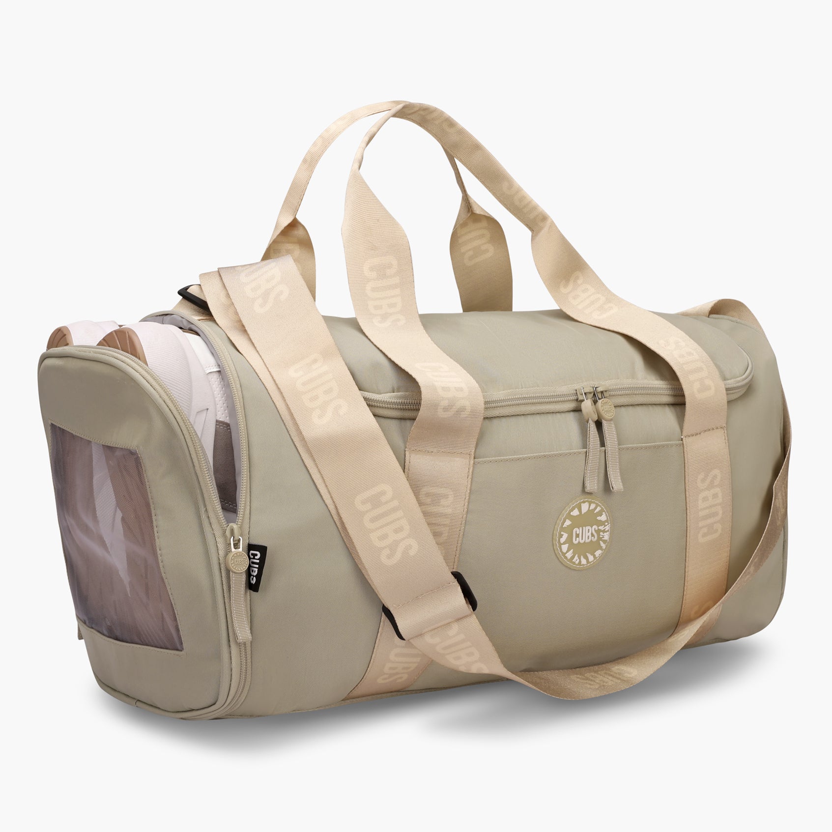Cubs Warm Taupe Premium Duffel Bag