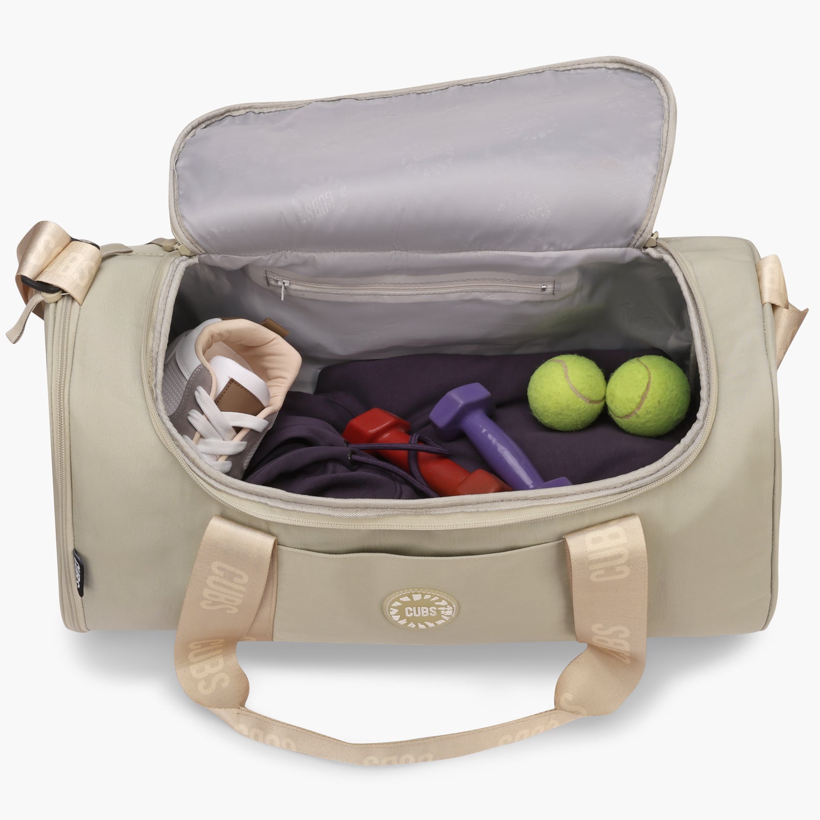 Cubs Warm Taupe Premium Duffel Bag