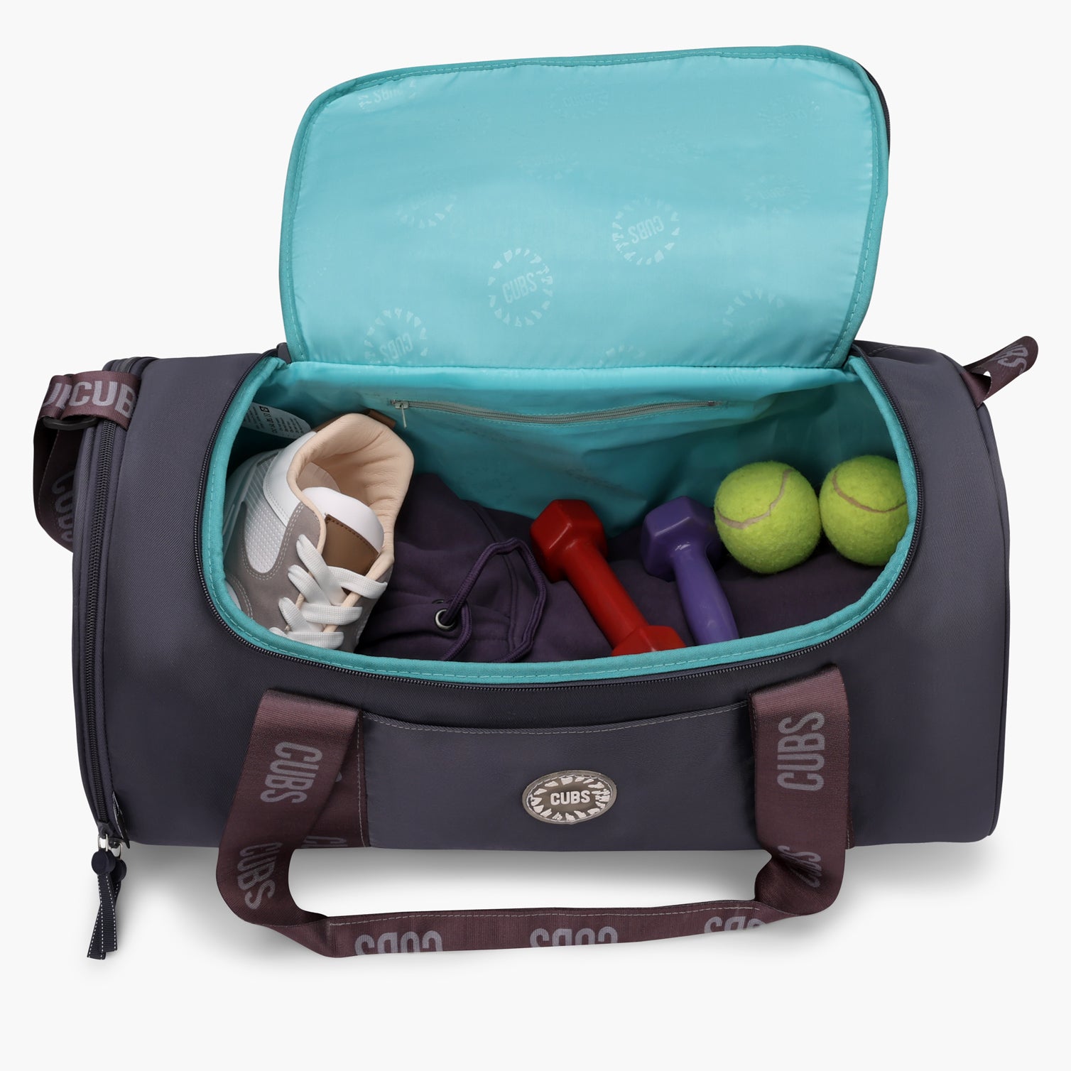 Cubs Graphite Grey Premium Duffel Bag