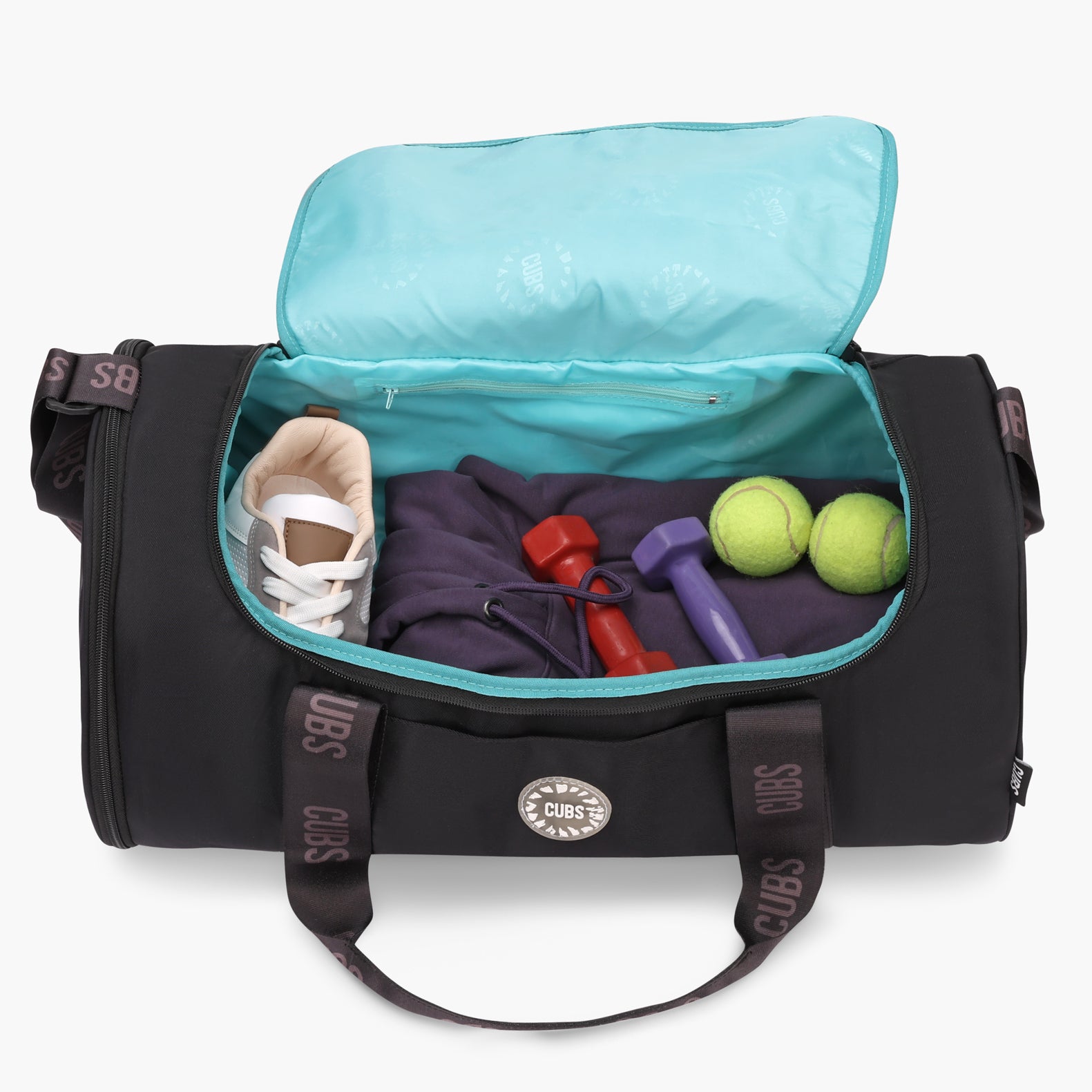 Cubs Midnight Black Premium Duffel Bag