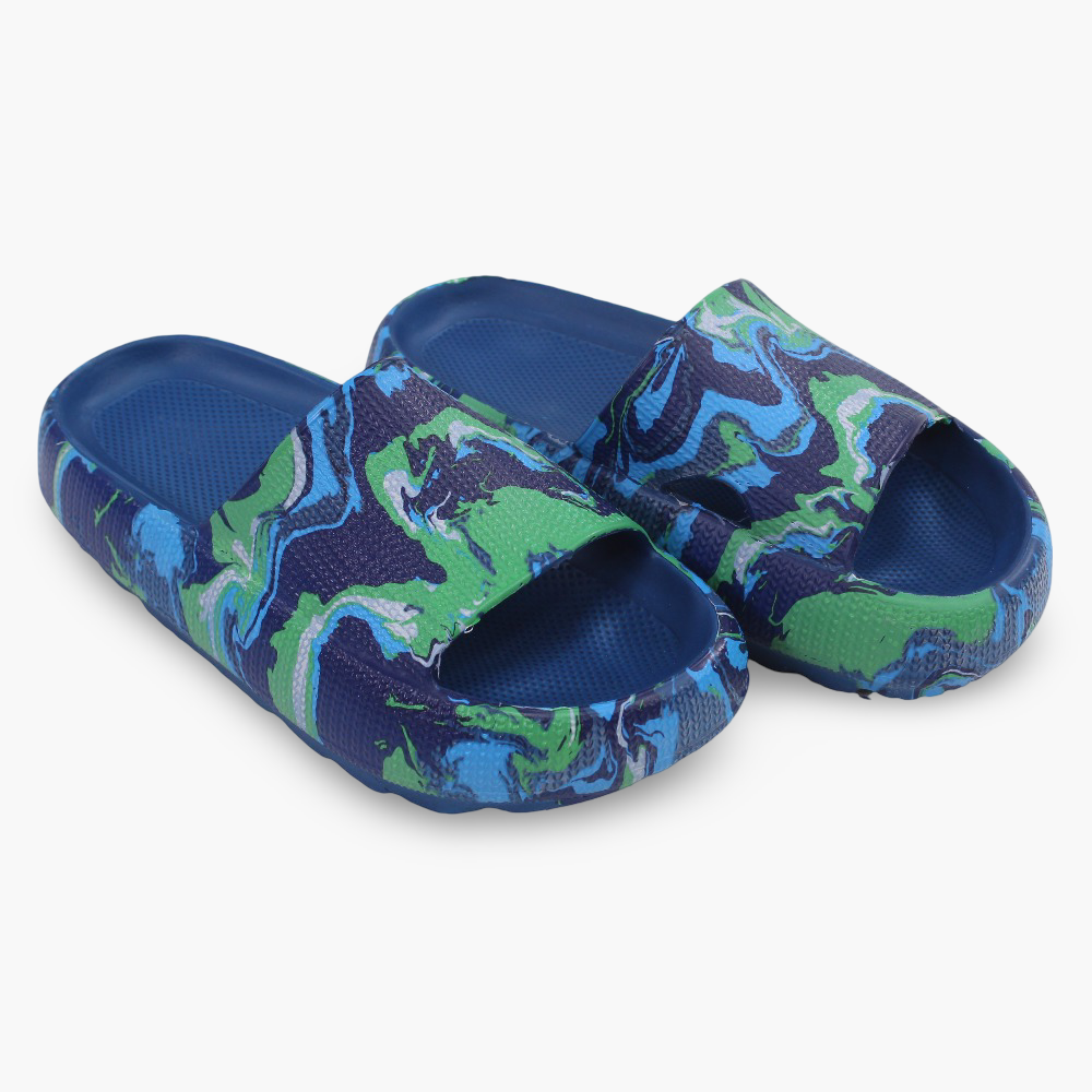 Blue/Green Rubber Slippers