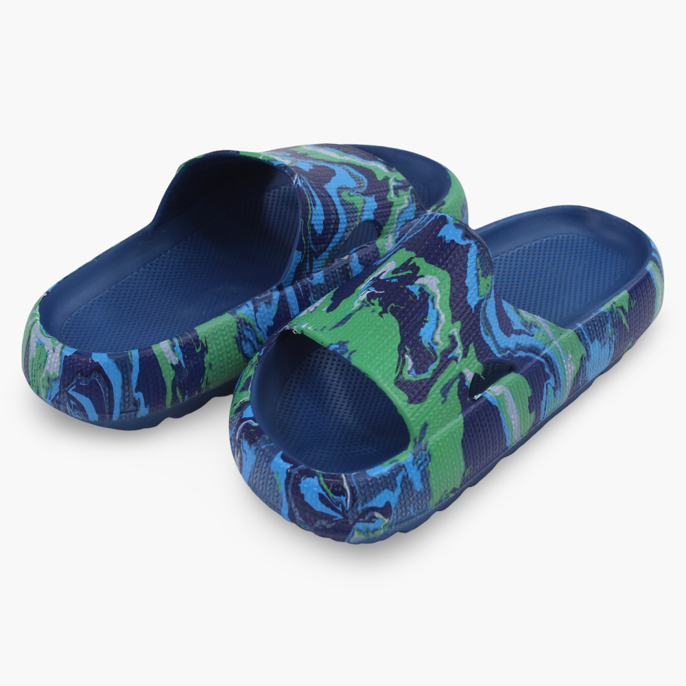 Blue/Green Rubber Slippers