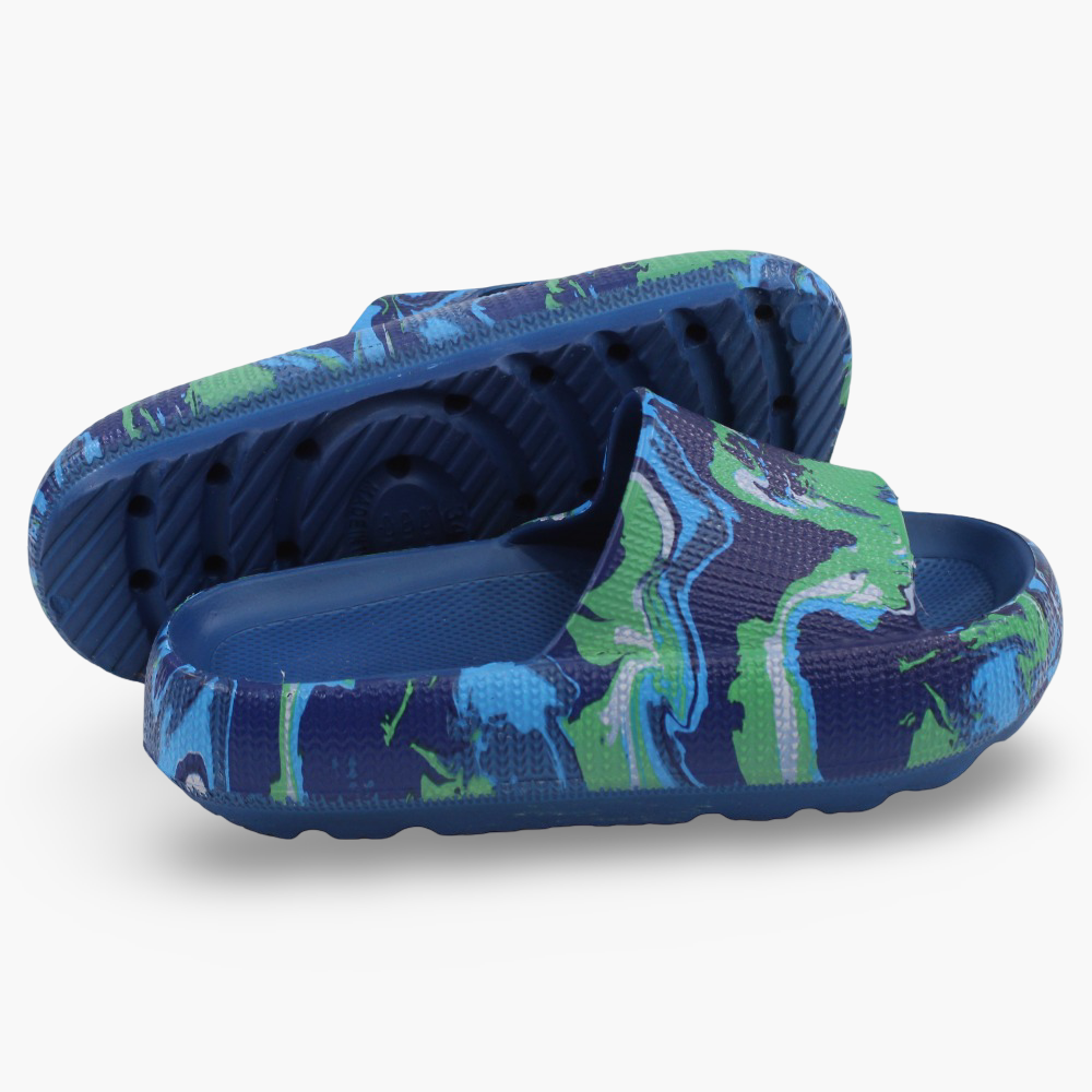 Blue/Green Rubber Slippers