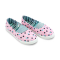 Girls Canvas Ballarina – Pink Bolka Dots